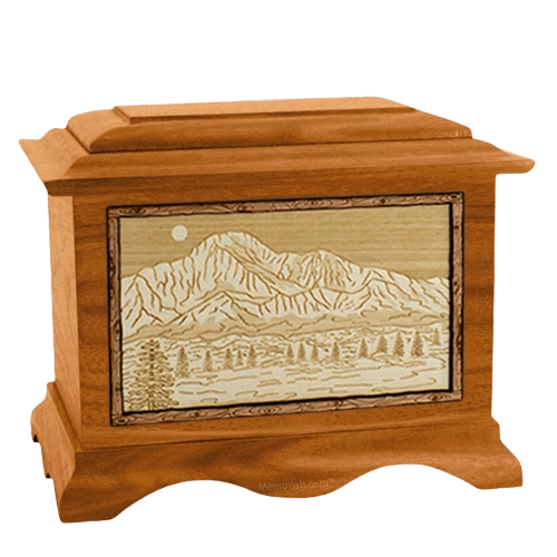 Pikes Peak Mahogany Cremation Urn