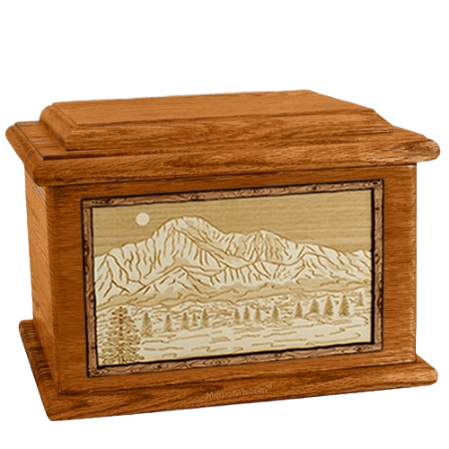 Pikes Peak Mahogany Memory Chest Cremation Urn
