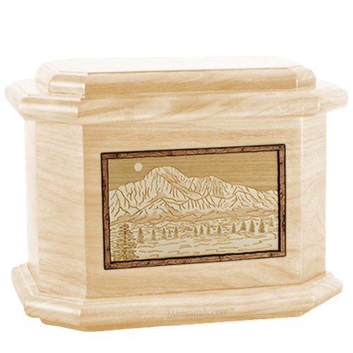 Pikes Peak Maple Octagon Cremation Urn