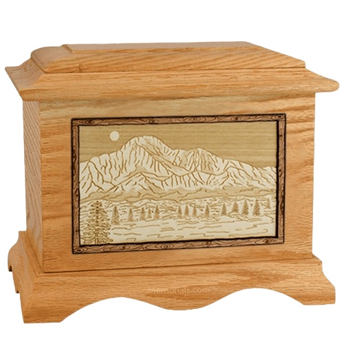 Pikes Peak Oak Cremation Urn