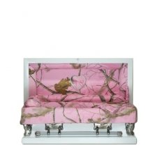 Pink Camo Medium Child Casket