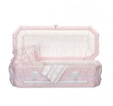 Pink Carriage Large Child Casket