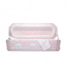 Pink Cloud Small Child Casket