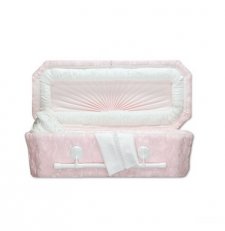 Pink Deluxe Small Child Casket