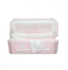 Pink Deluxe Medium Child Casket