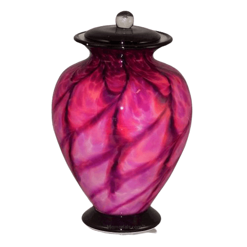 Pink Dream Glass Urn