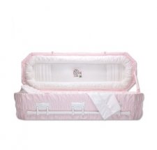 Pink Flower Mini Child Casket