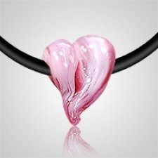 Pink Heart Pet Cremation Pendant