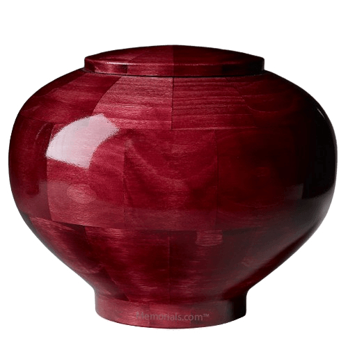 Pink Large Wood Urn