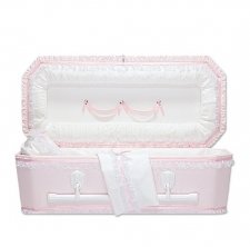 Pink Love Premie Child Casket