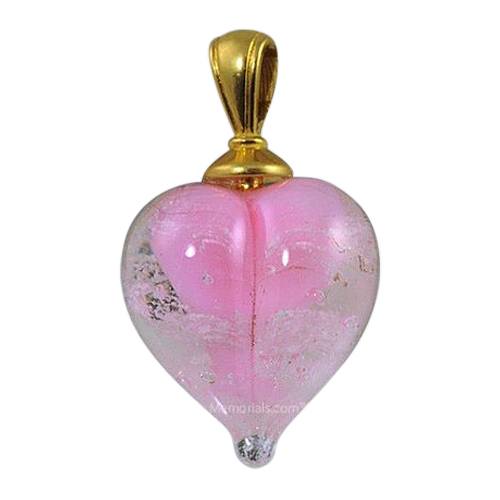 Pink Love Cremation Ash Pendant
