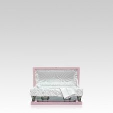 Pink Small Metal Pet Casket