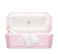 Pink Tearose Large Child Casket