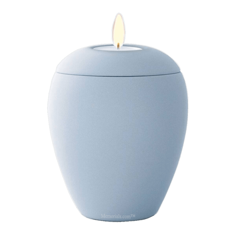 Pirr Sky Blue Tea Light Keepsake Urn