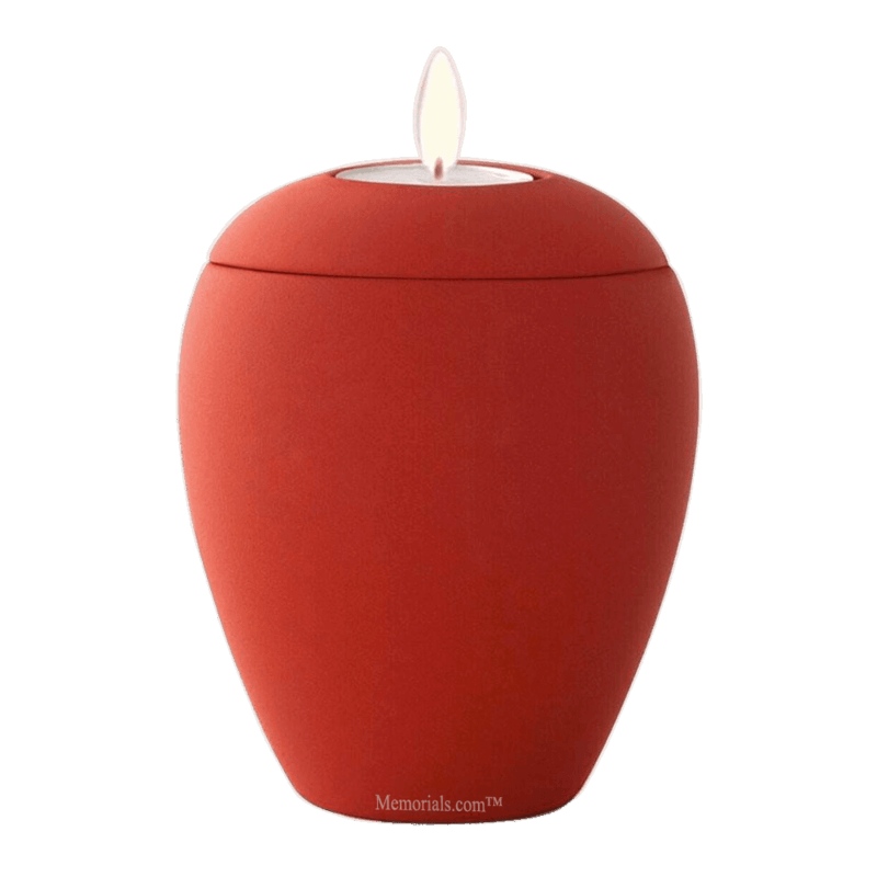 Pirr Red Tea Light Keepsake Urn