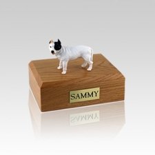 Pit Bull Terrier White Small Dog Urn