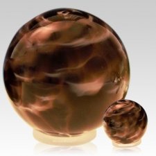 Plum Orb Glass Pet Urns