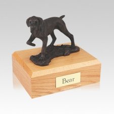 Pointer Bronze Medium Dog Urn