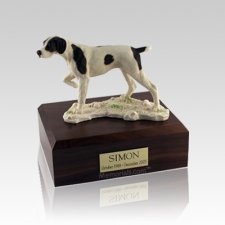 Pointer Small Dog Urn