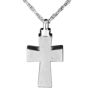 Polished Cross Keepsake Pendant