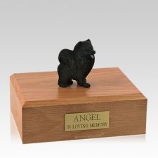 Pomeranian Black Large Dog Urn