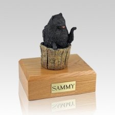 Pomeranian Black Playing X Large Dog Urn