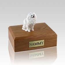 Pomeranian White Large Dog Urn