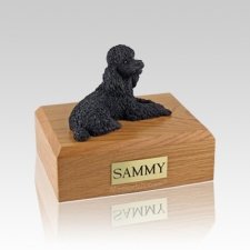 Poodle Black Medium Dog Urn