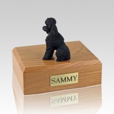 Poodle Black Sport Cut Dog Urns