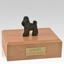 Poodle Black Standing Dog Urns