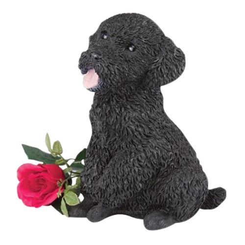 Black Poodle Cremation Urn