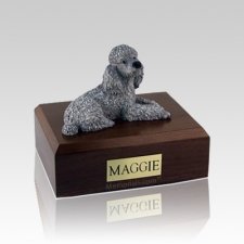 Poodle Gray Medium Dog Urn