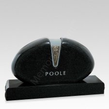 Poppy Companion Granite Headstone