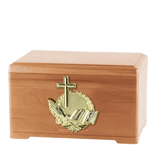 Prayer Light Cherry Cremation Urn