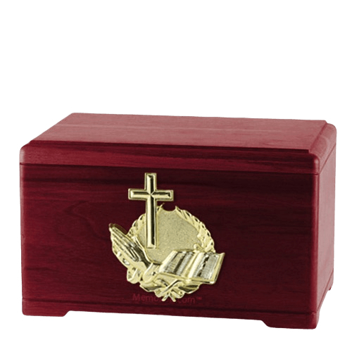 Prayer Rosewood Cremation Urn