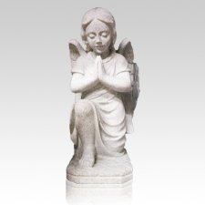 Praying Angel Granite Statue IV