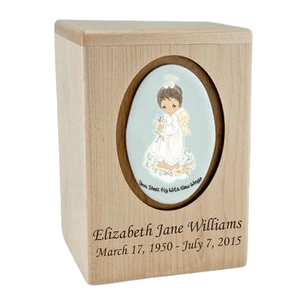 Precious Moments African American Girl Child Urns