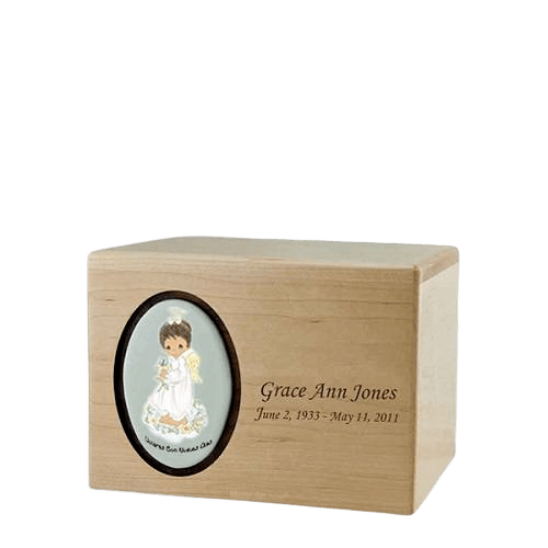 Precious Moments African American Girl Small Urn