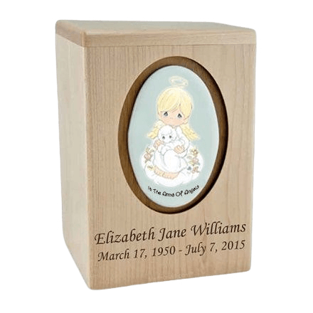 Precious Moments Blonde Boy Child Urn