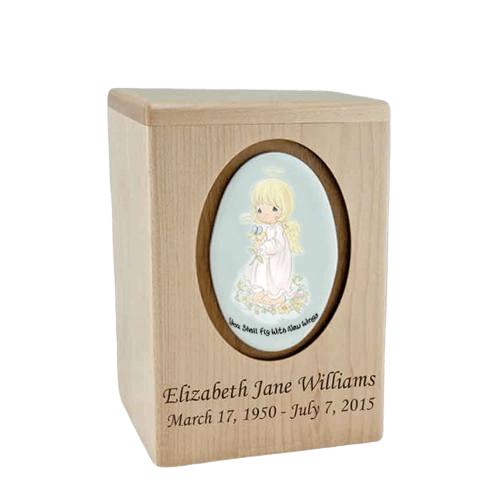 Precious Moments Blonde Girl Small Child Urn