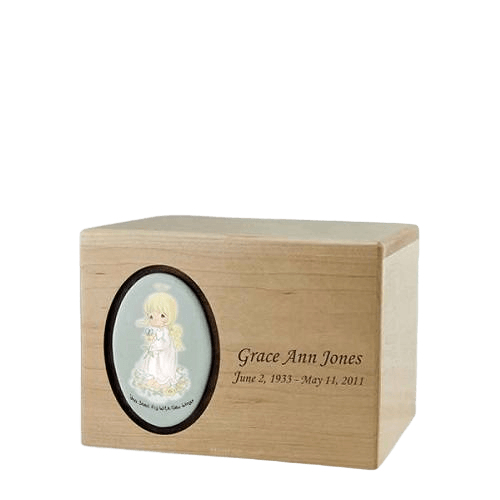 Precious Moments Blonde Girl Small Urn