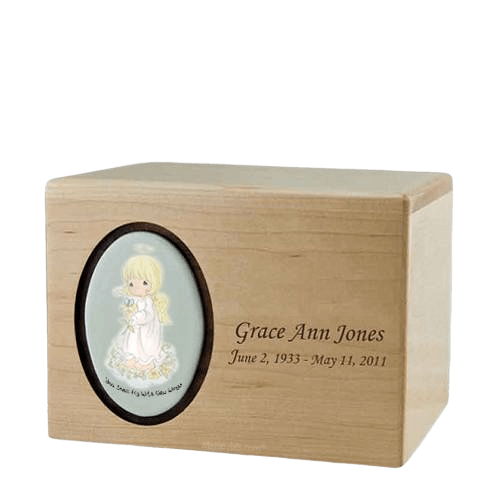 Precious Moments Blonde Girl Urn