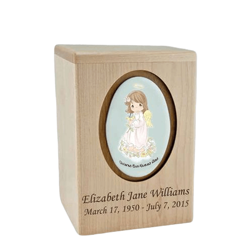 Precious Moments Hispanic Girl Small Child Urn