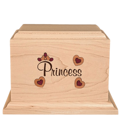 Princess Children Wood Urn