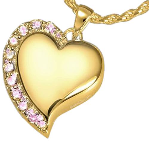 Princess Heart Cremation Pendant II