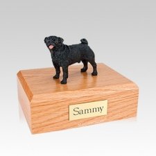 Pug Black Medium Dog Urn