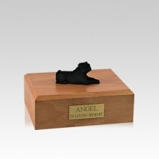 Pug Black Resting Small Dog Urn