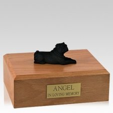 Pug Black Resting Dog Urns