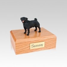 Pug Black Small Dog Urn