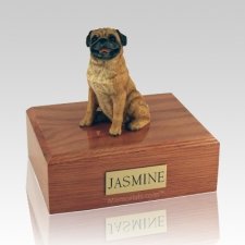 Pug Sitting X Large Dog Urn